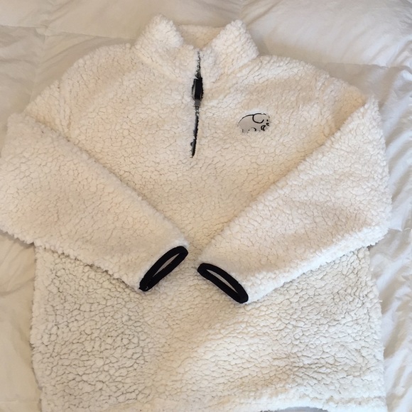 ivory ella fuzzy sweatshirt